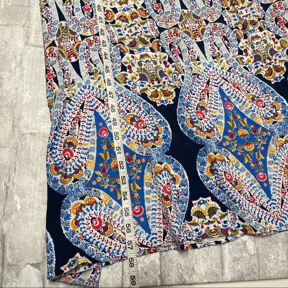 Blue multicolored paisley Kaleidoscope Maxi Dress - Picture 6 of 9